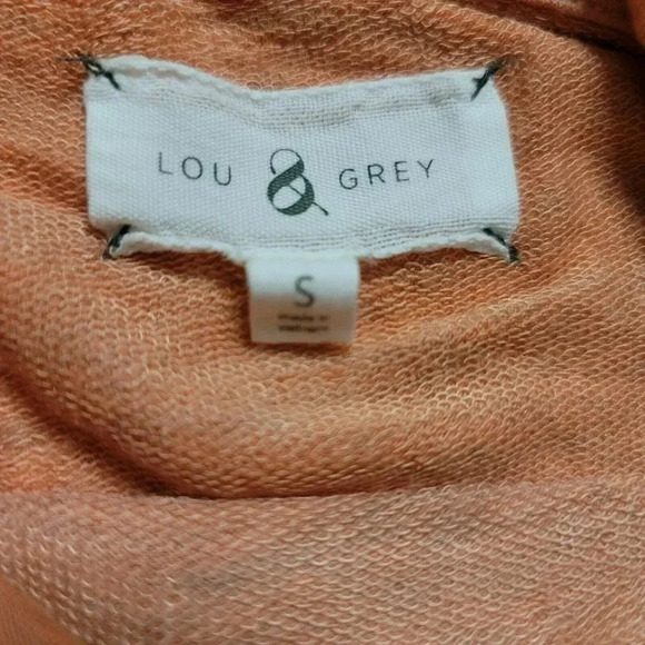 Lou & Grey  Softblend Cowl Neck Pull Over Sweater Size S orange & beige  Womens - Picture 3 of 10